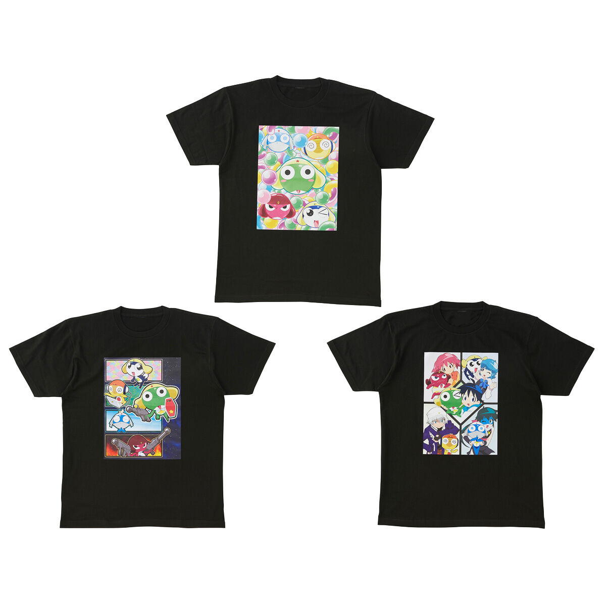 軍曹 ケロロ軍曹 フルカラーTシャツ【ブラック】(全3種)【6月お届け