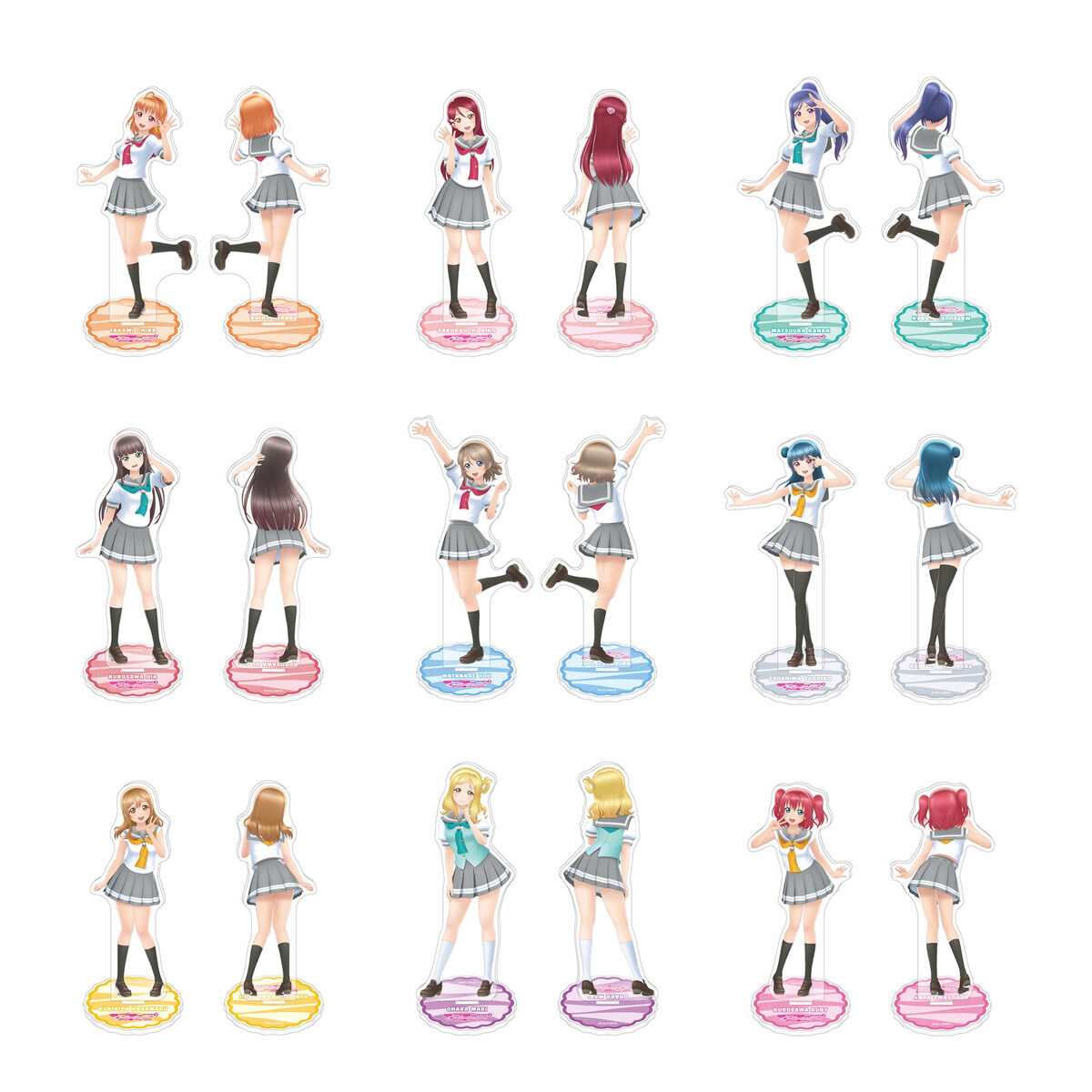 ラブライブ！サンシャイン!! 両面アクリルスタンド 夏制服ver.（全9種