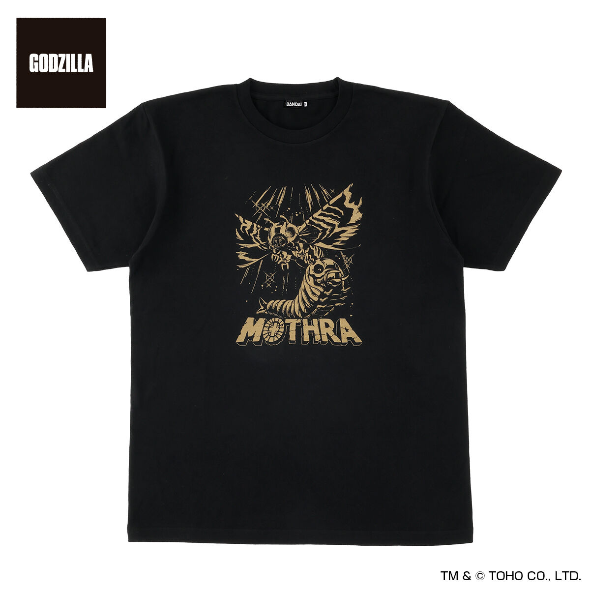 モスラ ゴールドプリント Tシャツ | ゴジラシリーズ ファッション モスラ ゴールドプリント Tシャツ | ゴジラシリーズ ファッション