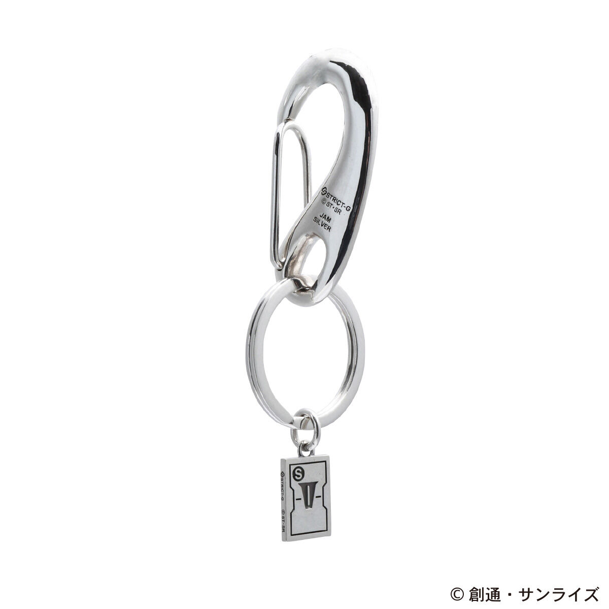 ★銀製品★ガンダム　ホルダー★ シルバー925★50g STRICT-G JAM HOME MADE『機動戦士ガンダム』V作戦勾玉フック
