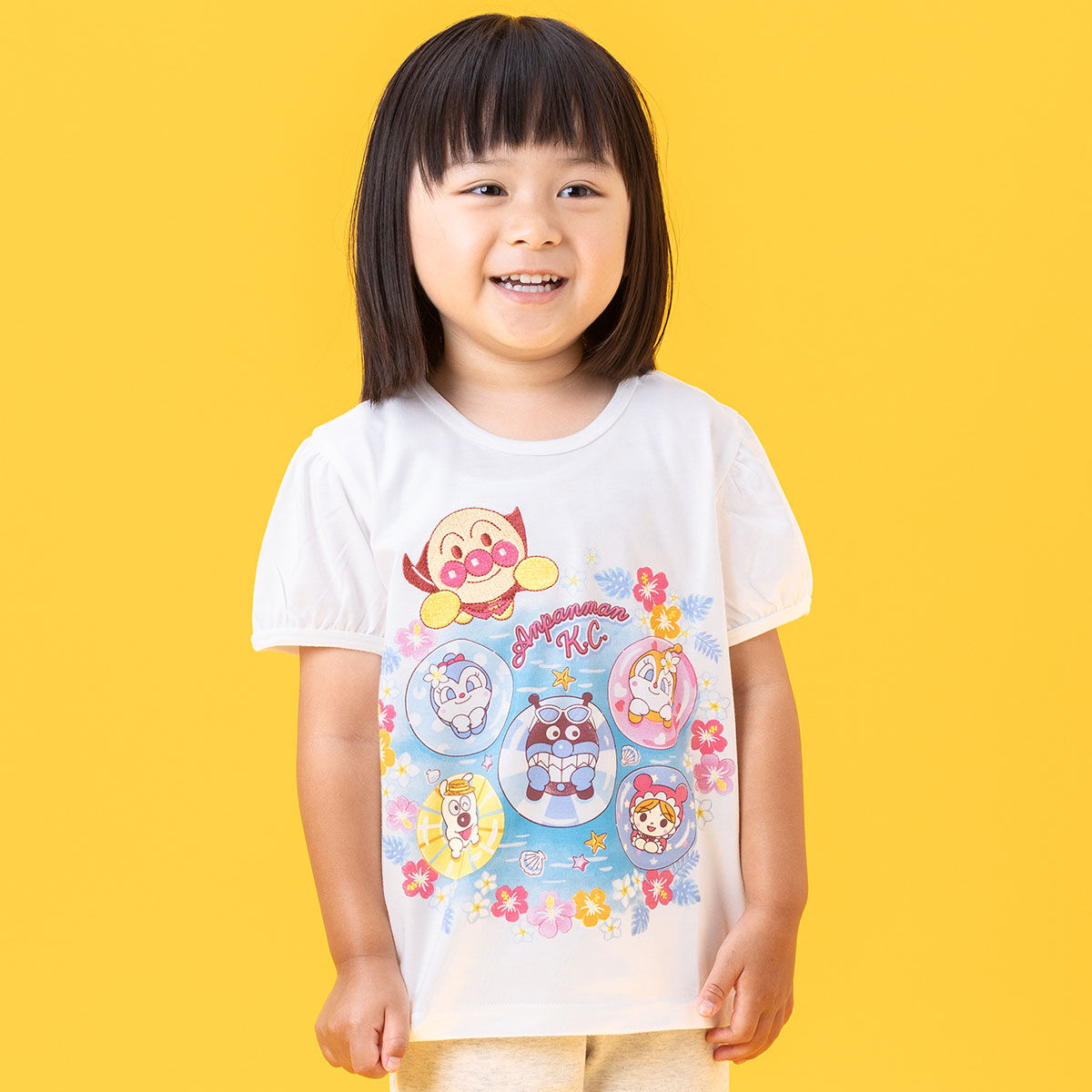 浮き輪でプカプカ半袖Tシャツ | それいけ！アンパンマン ファッション 