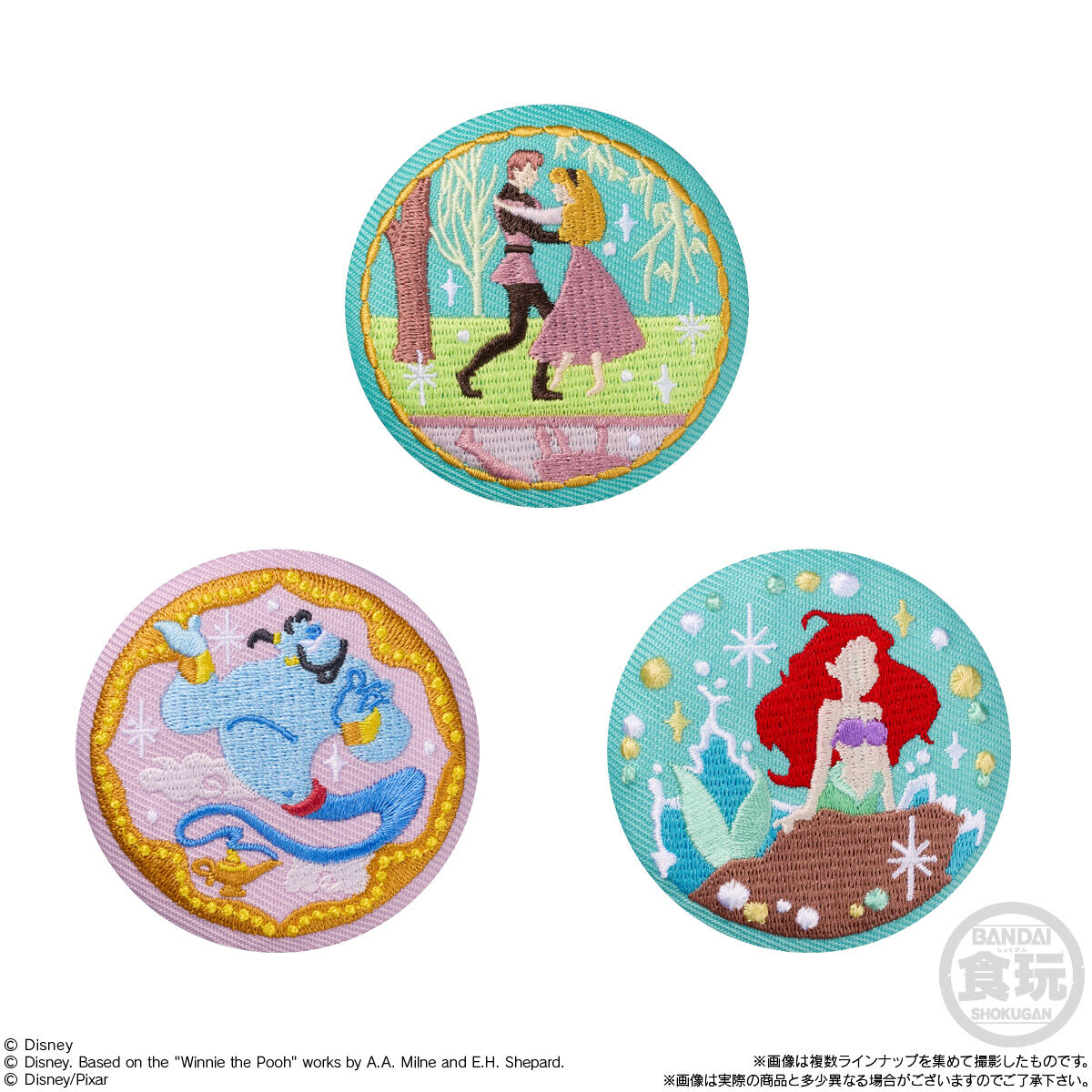 Disney Characters 刺繍缶バッジビスケット3(12個入) | ディズニー