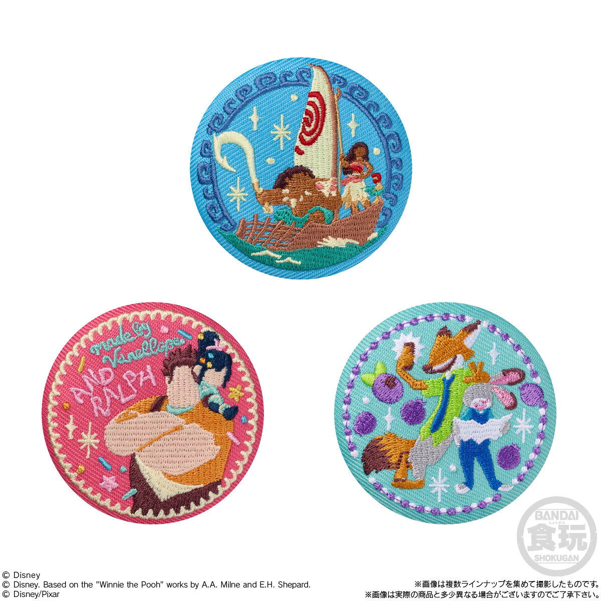 Disney Characters 刺繍缶バッジビスケット3(12個入) | ディズニー