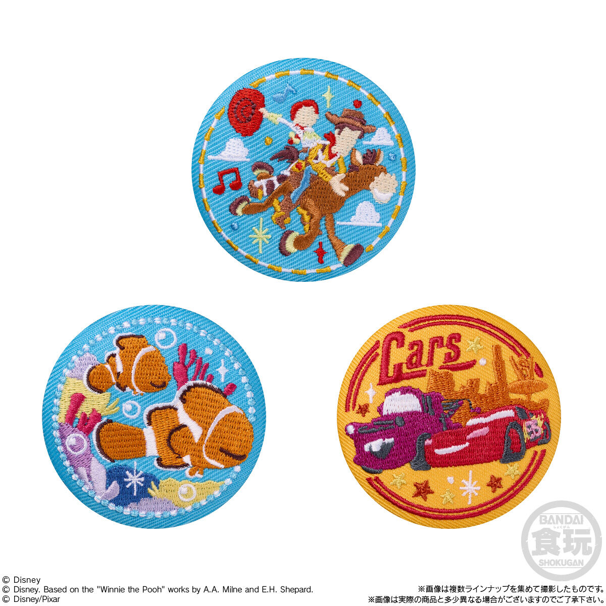 Disney Characters 刺繍缶バッジビスケット3(12個入) | ディズニー