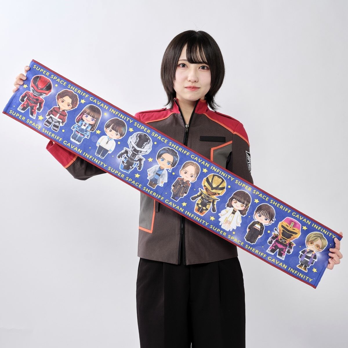 超宇宙刑事ギャバン インフィニティ デフォルメ マフラータオル