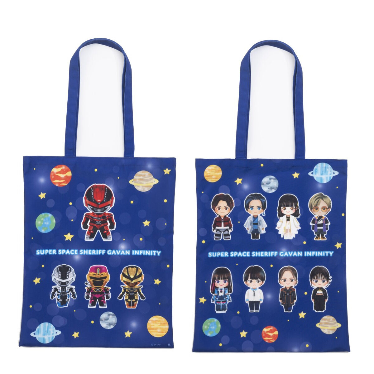 新品　非売品　超宇宙刑事ギャバン インフィニティ　キャラねる袋 超宇宙刑事ギャバン インフィニティ デフォルメ トートバッグ