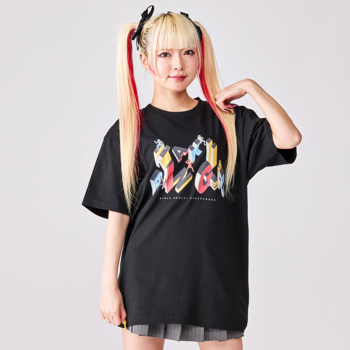 東映ヒーローTシャツ 忍者戦隊カクレンジャー ロゴ柄 | スーパー戦隊