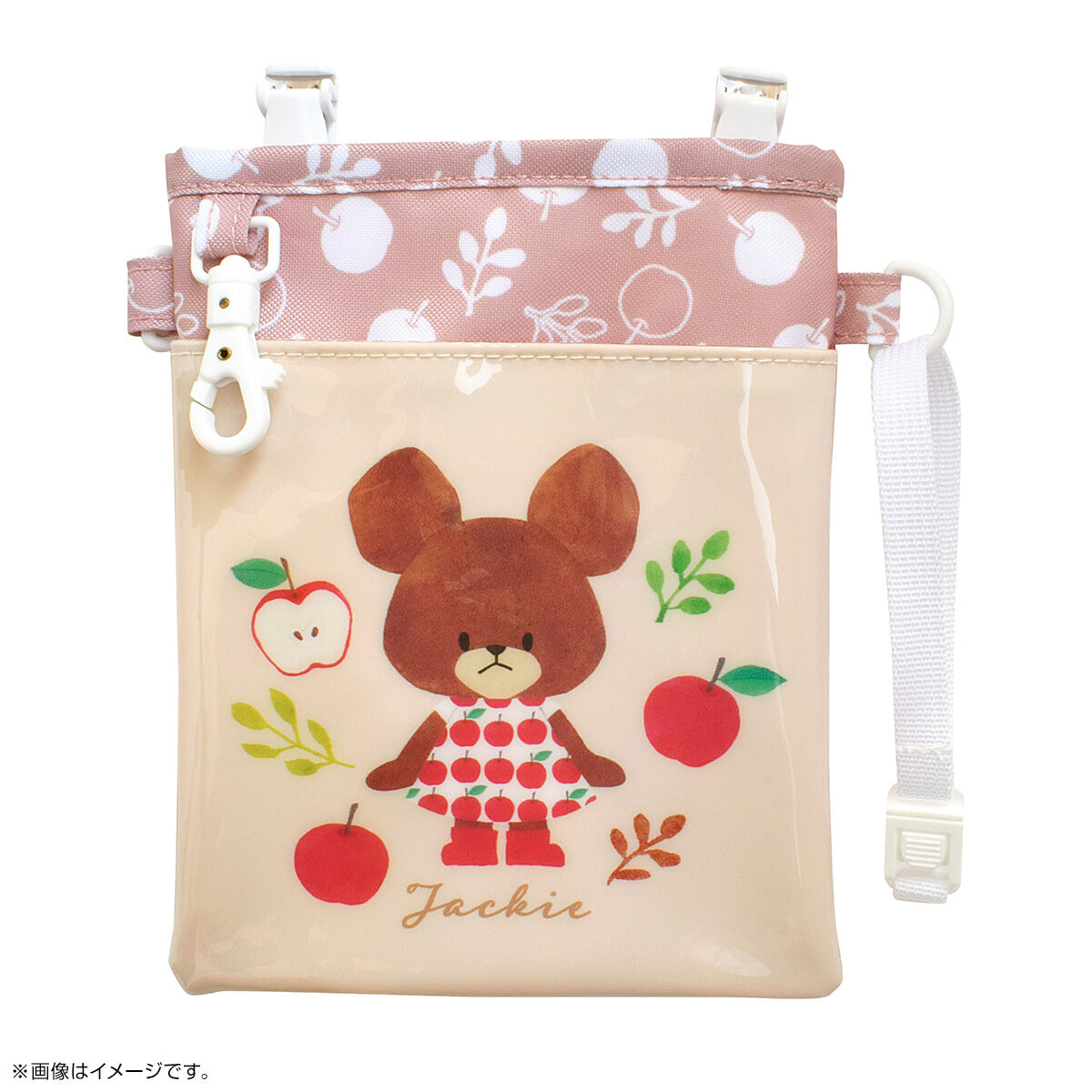 ★ふるほんや★GPSケース ベージュくまちゃん /合皮ピンクベージュ ☆ふるほんや☆GPSケース ベージュくまちゃん /合皮ピンクベージュ