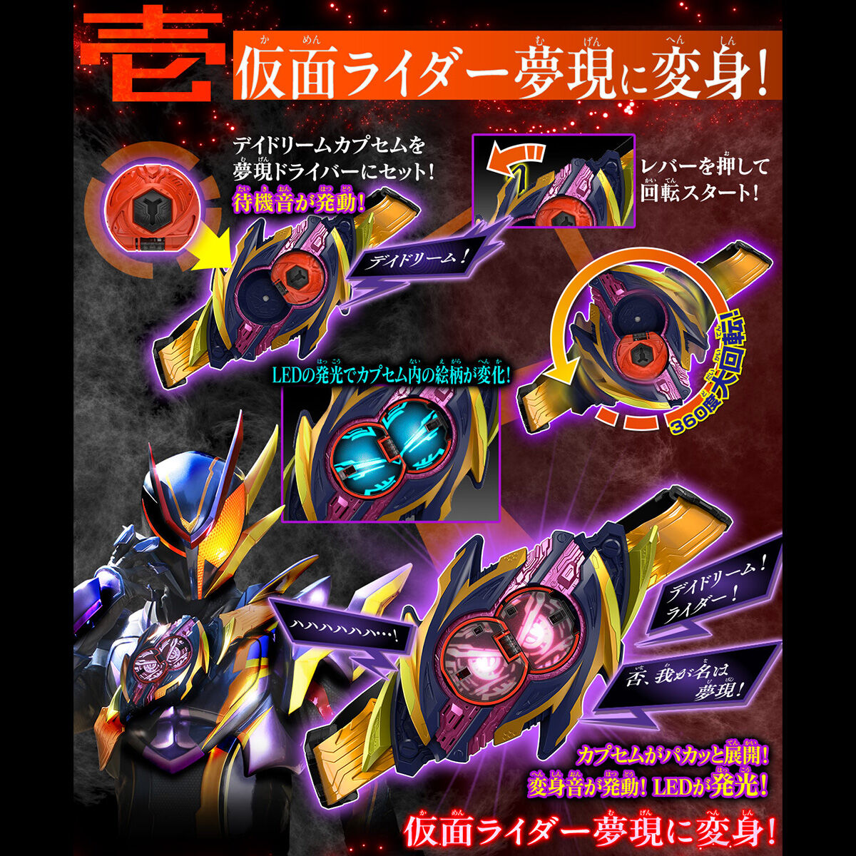 変身ベルト DX夢現ドライバー | 仮面ライダーシリーズ おもちゃ