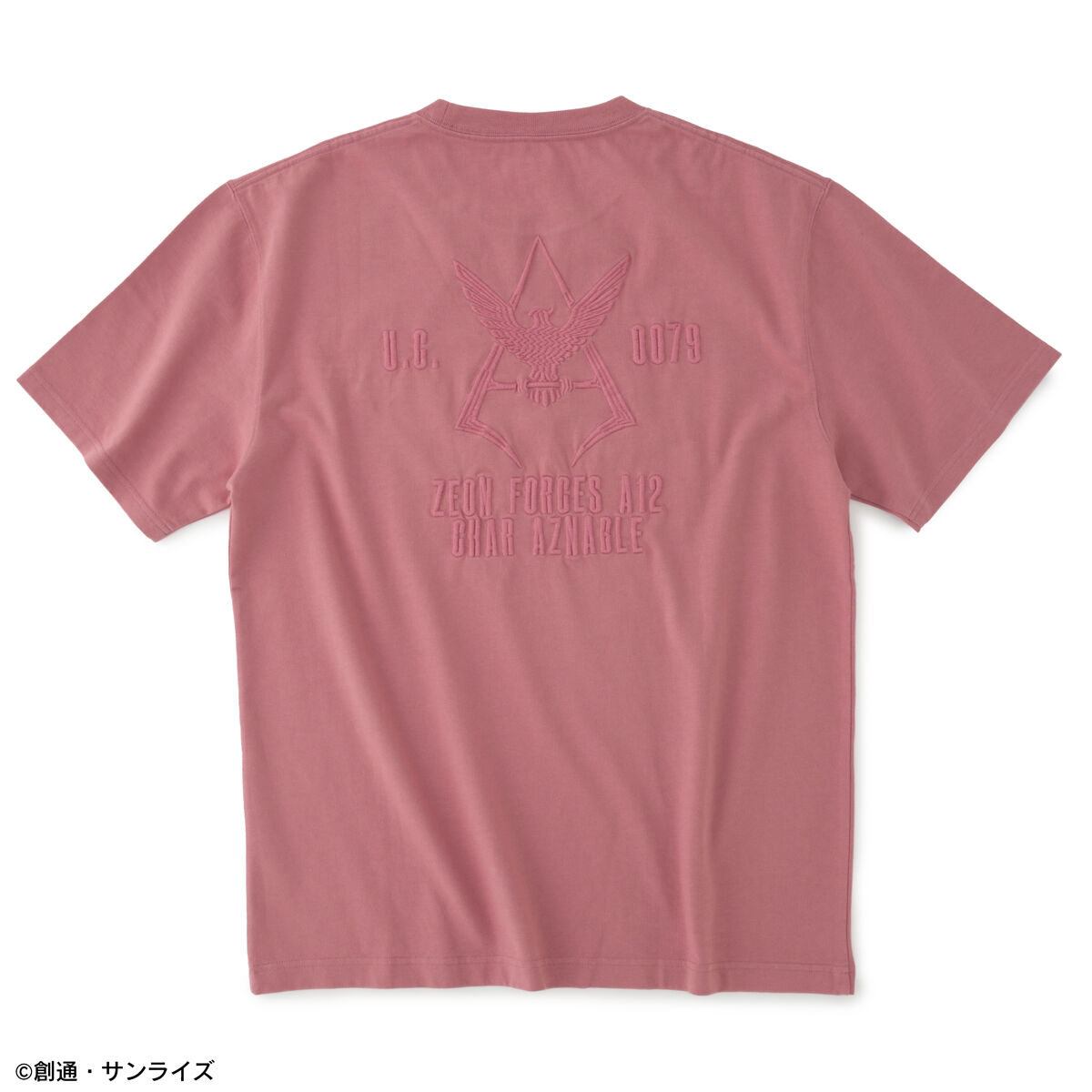 STRICT-G『機動戦士ガンダム』ロゴマーク刺繍Tシャツ シャア