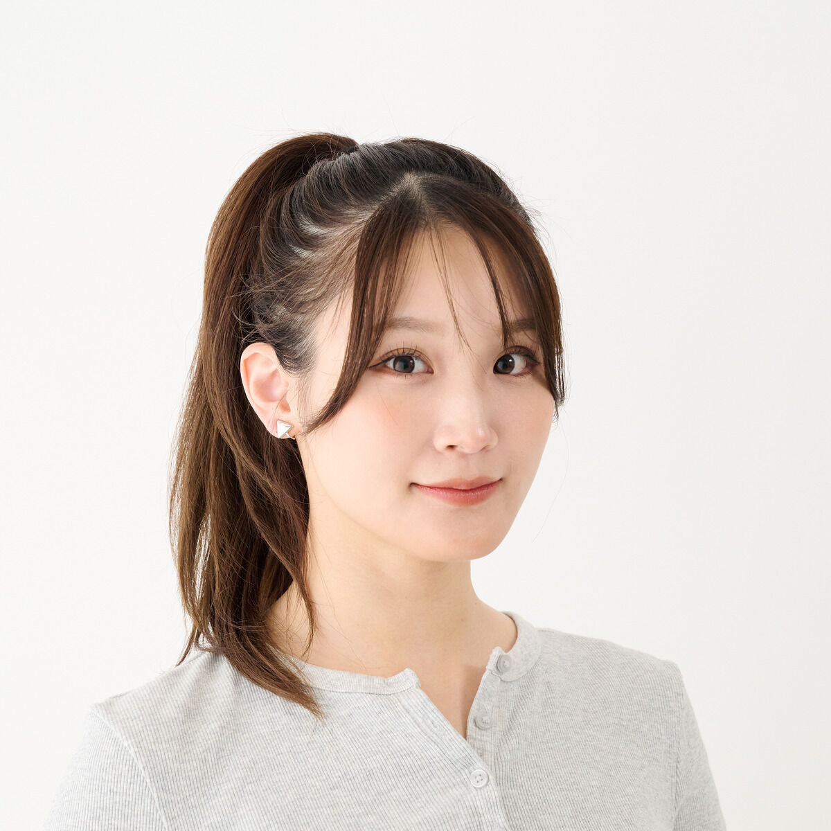 機動戦士ガンダム 水星の魔女 ミオリネのイヤーアクセサリー(シルバー