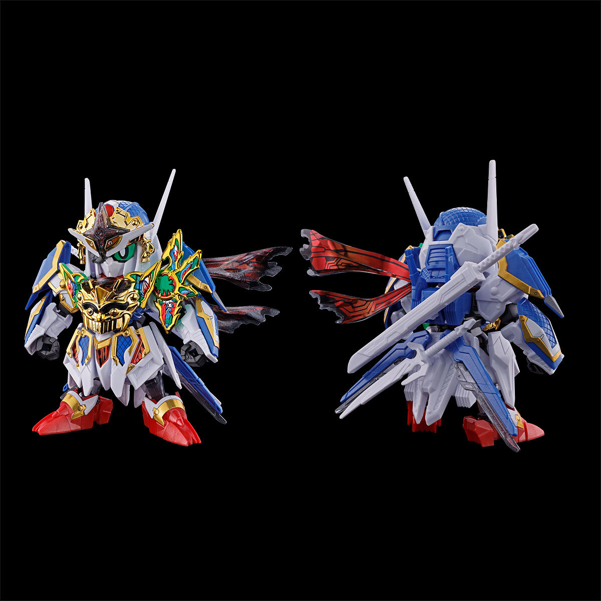 SD Gundam World Heroes Musha Gundam The 78th + Onmitsu Gundam Aerial(Special Coating)
