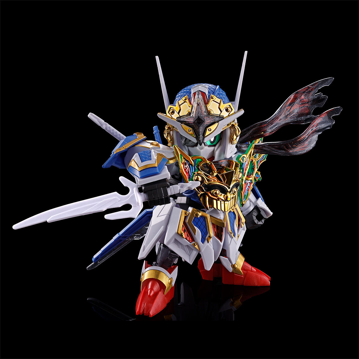 SD Gundam World Heroes Musha Gundam The 78th + Onmitsu Gundam Aerial(Special Coating)