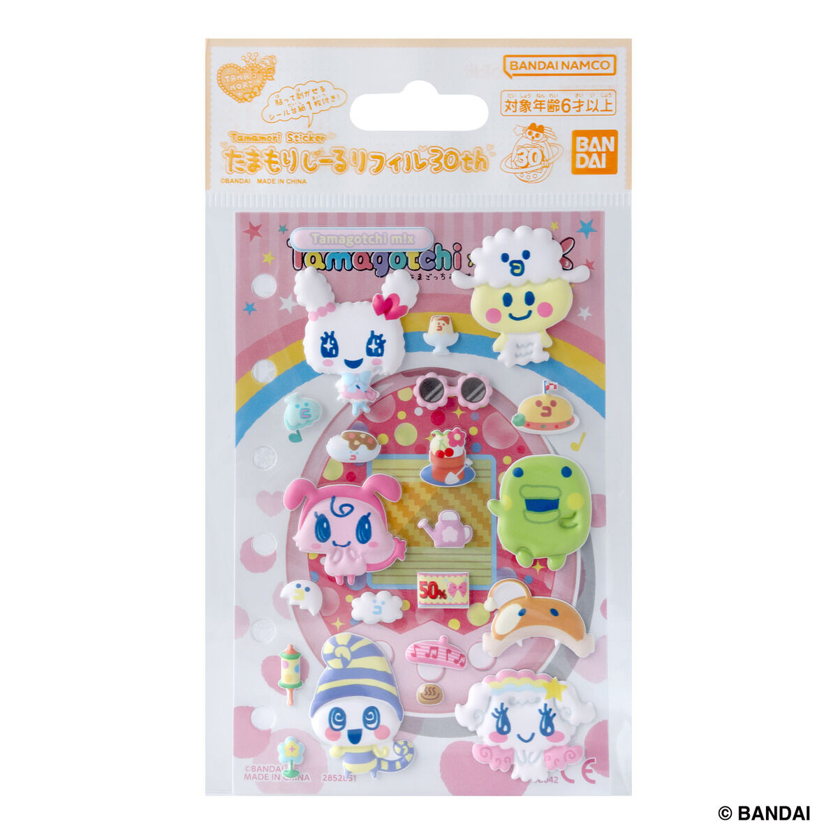 Tamamori Sticker refill 30th Tamagotchi m!x Set
