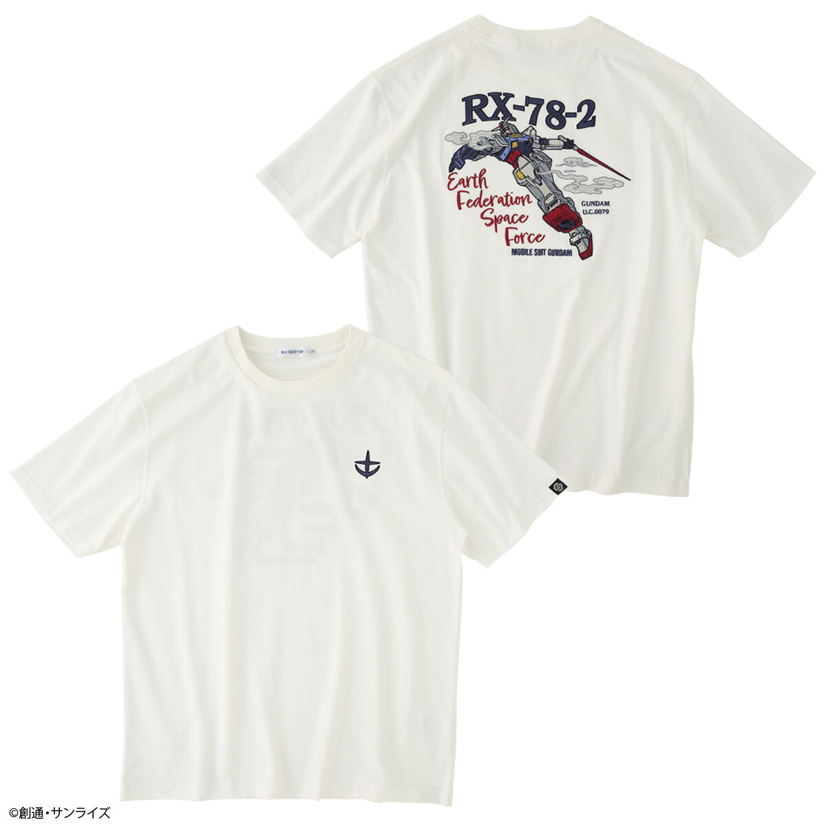 STRICT-G『機動戦士ガンダム』刺繍Tシャツ RX-78-2 GUNDAM ver.2