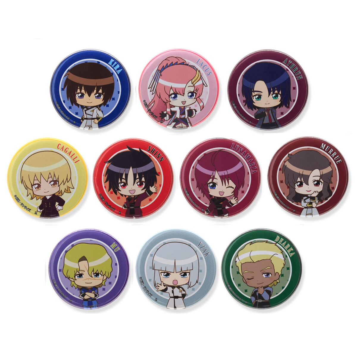 缶バッジ ガンダムSEED DESTINY Thanks Ver 5種セット 機動戦士ガンダムSEED FREEDOM デフォルメ缶バッジ全種セット
