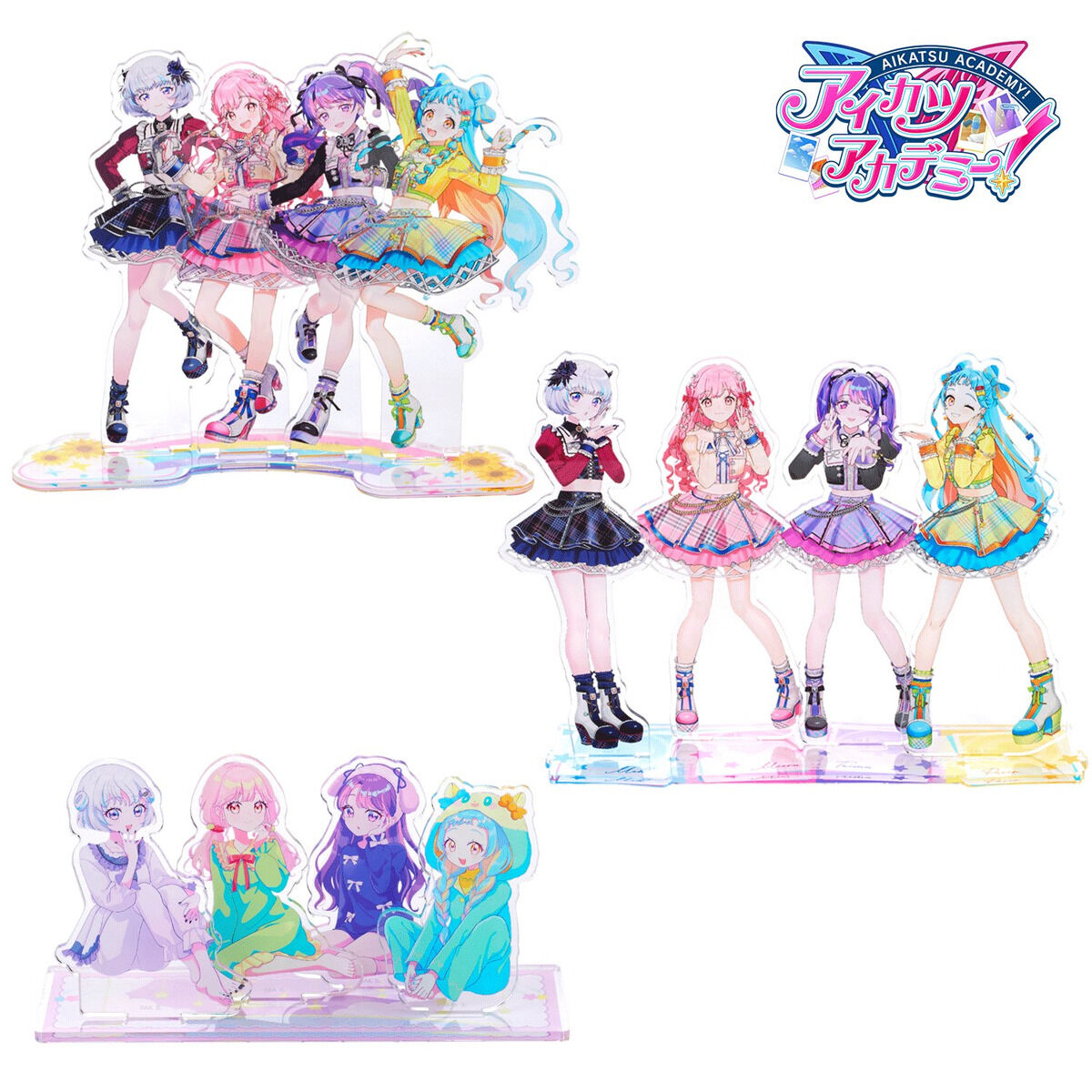 アイカツプレミアム等まとめ売り‼️ 予約販売】アイカツアカデミー！イラストアクリルスタンド全3種