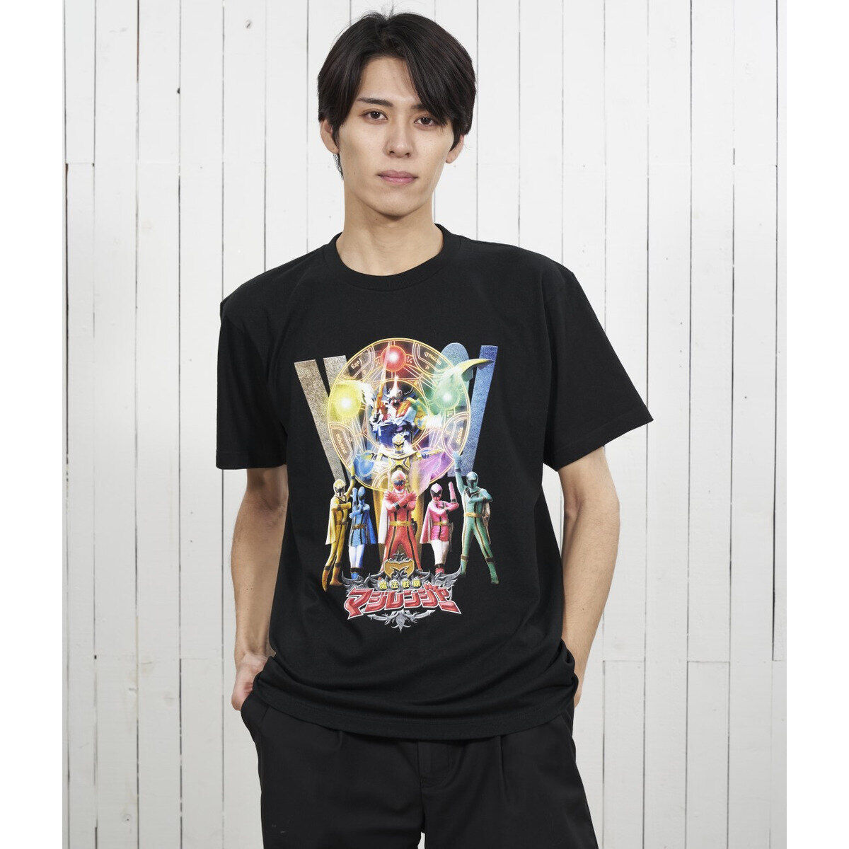 魔法戦隊マジレンジャー Tシャツ ヒーロー＆ロボ柄 | ファッション