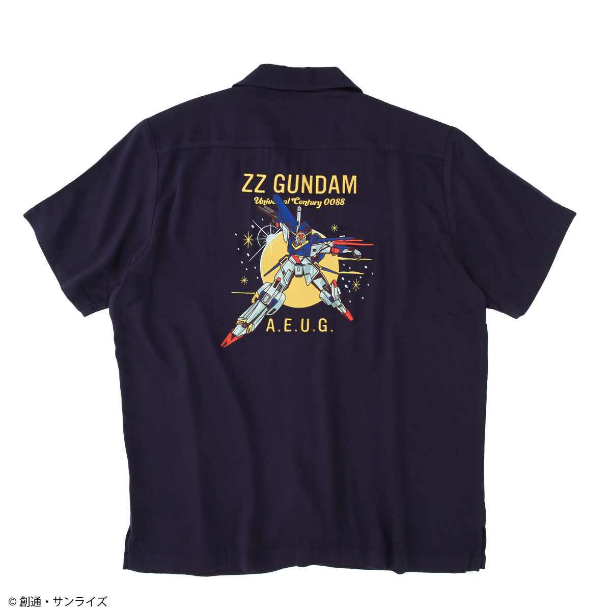 PGG　新品未使用　シャツ STRICT-G『機動戦士ガンダムZZ』刺繍オープンカラーシャツ MSZ-010