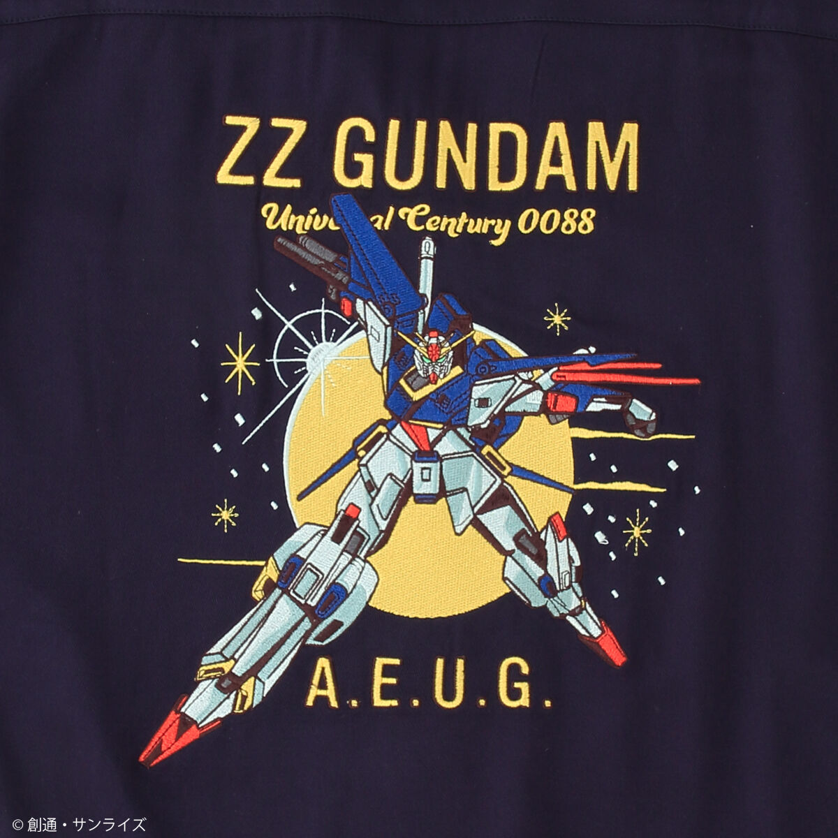 STRICT-G『機動戦士ガンダムZZ』刺繍オープンカラーシャツ MSZ-010