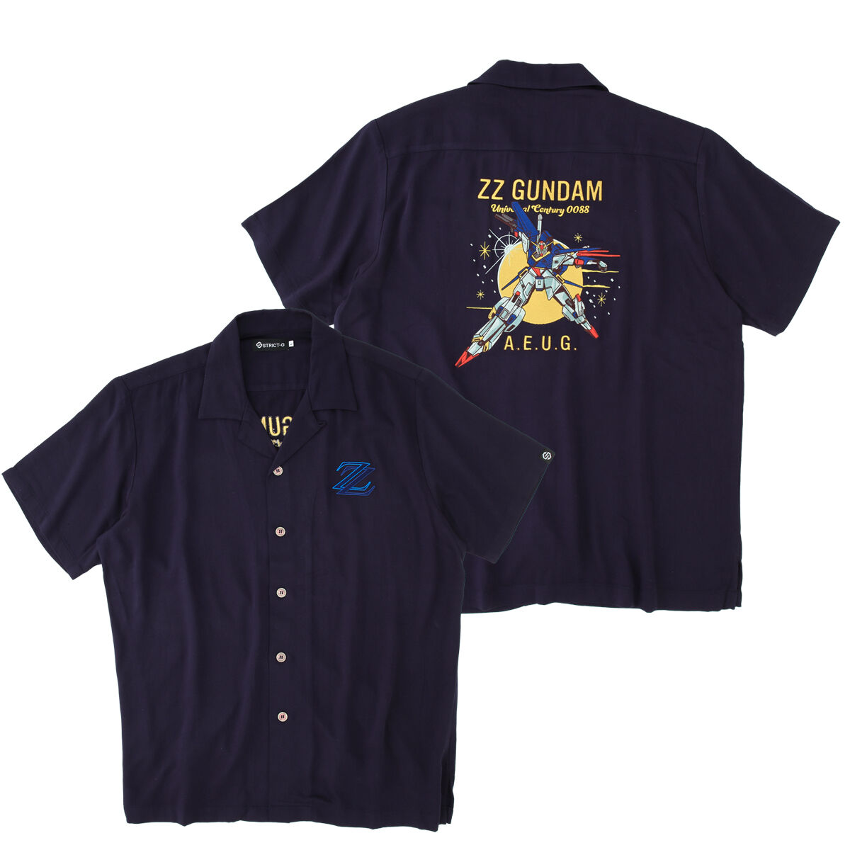 STRICT-G『機動戦士ガンダムZZ』刺繍オープンカラーシャツ MSZ-010