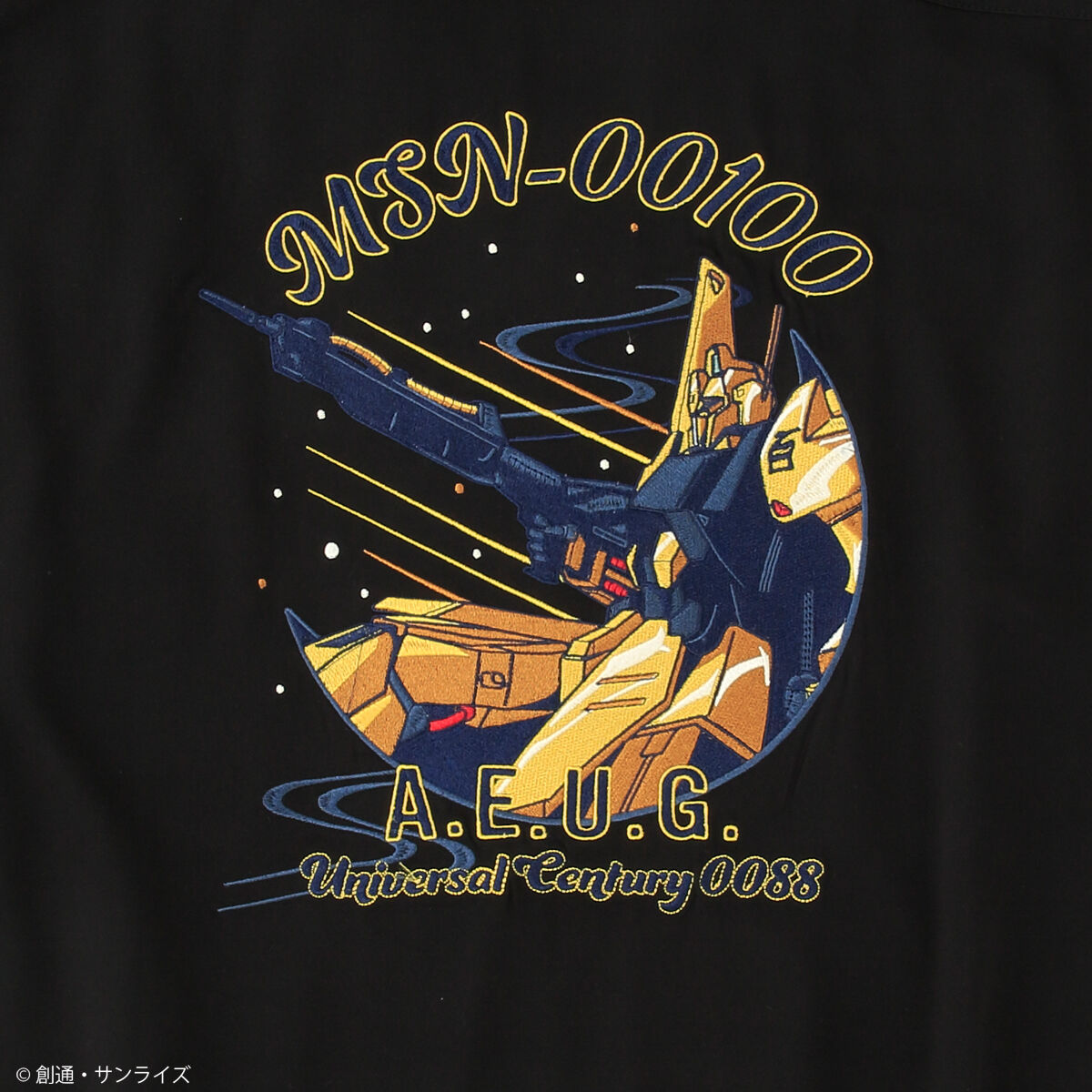 STRICT-G『機動戦士ガンダムZZ』刺繍オープンカラーシャツ MSN-00100