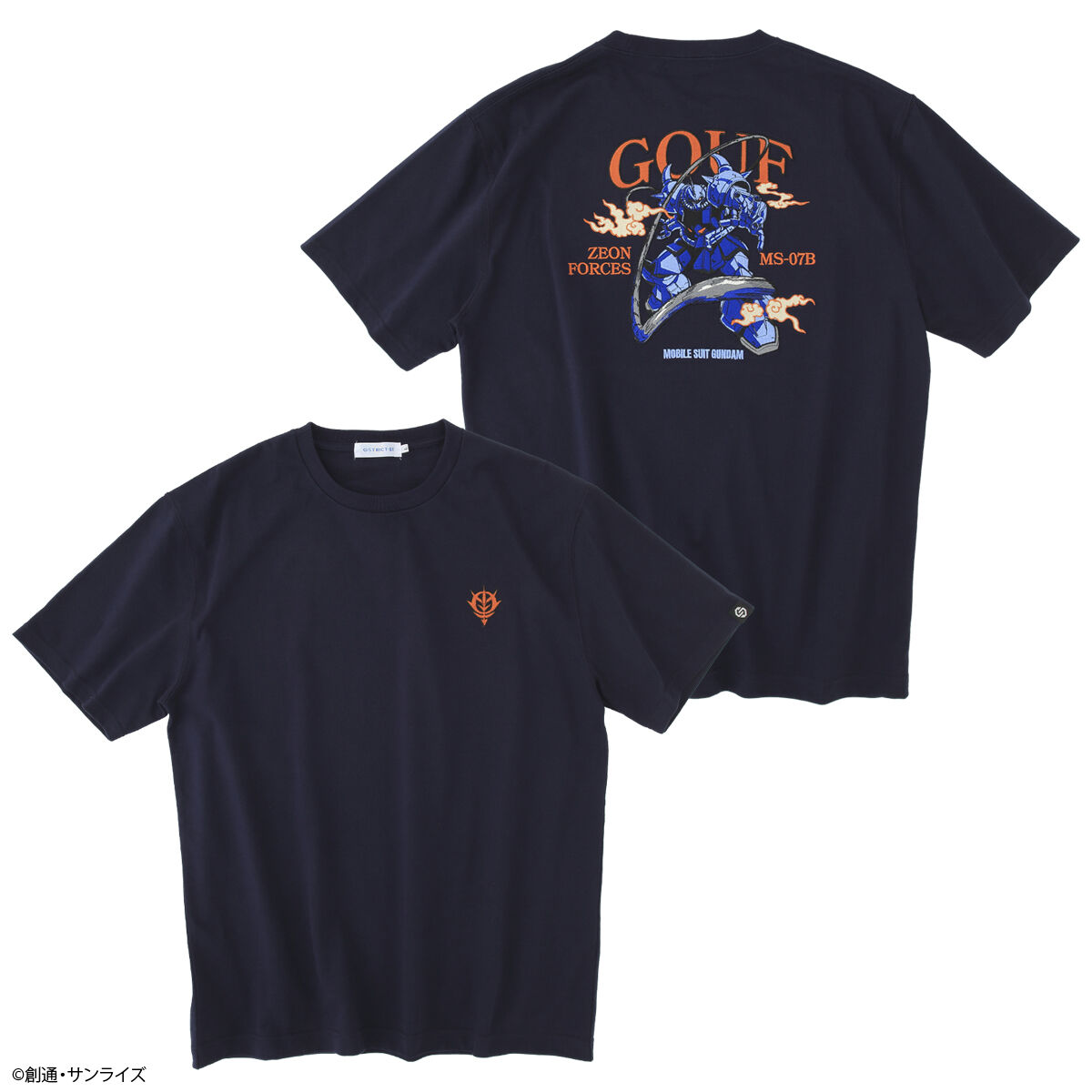 STRICT-G『機動戦士ガンダム』刺繍Tシャツ MS-07B GOUF【再販売