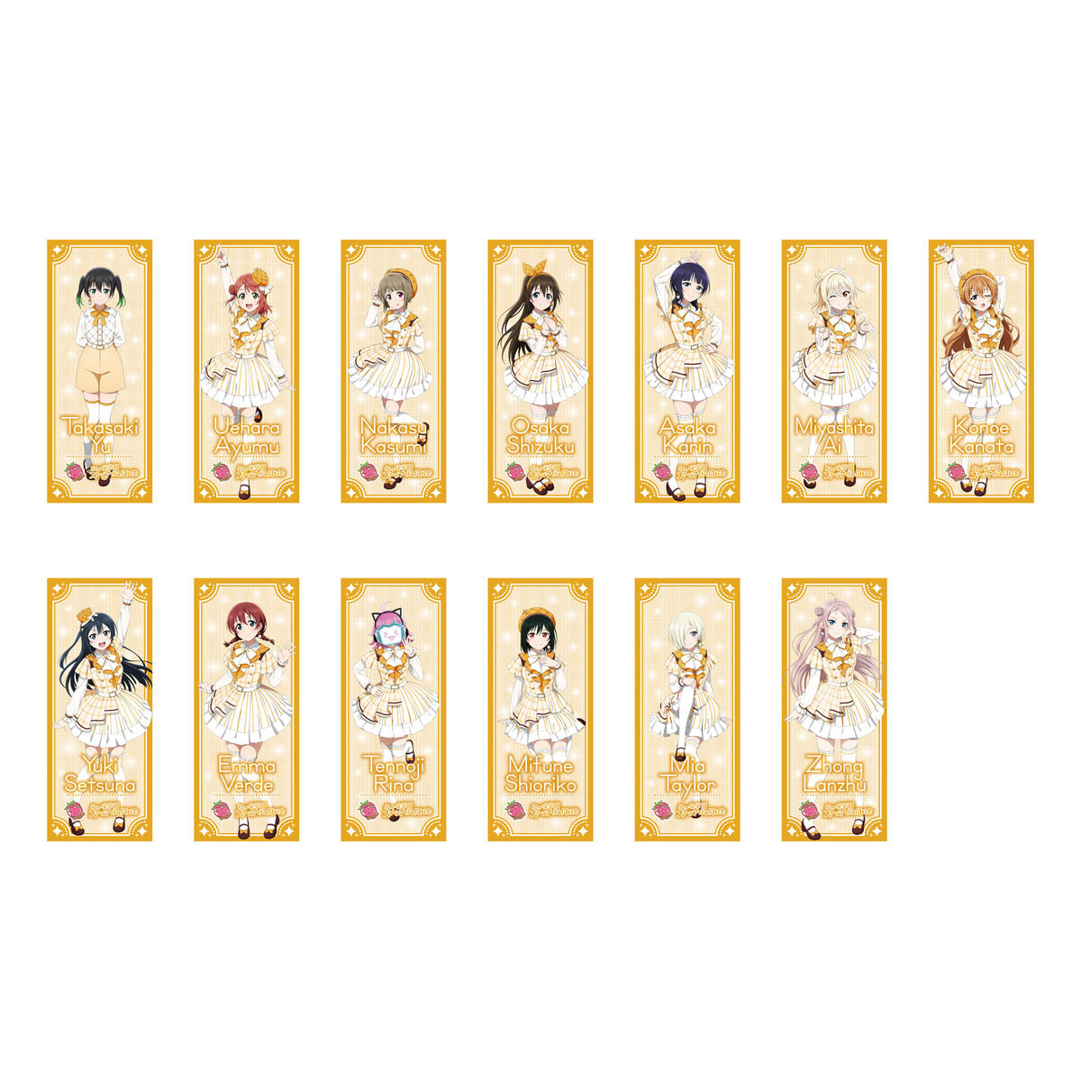 ラブライブ！シリーズ 15周年記念 フェイスタオル ラブライブ！虹ヶ咲