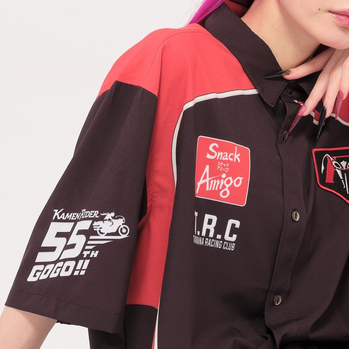 仮面ライダー×HGDG タチバナレーシングクラブ ピットシャツ 55周年ver