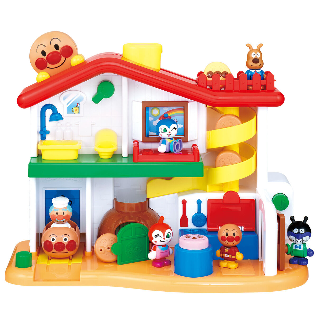Fun Sounds & Finger Play Many friends! Rolling Bread! Anpanman First House DX