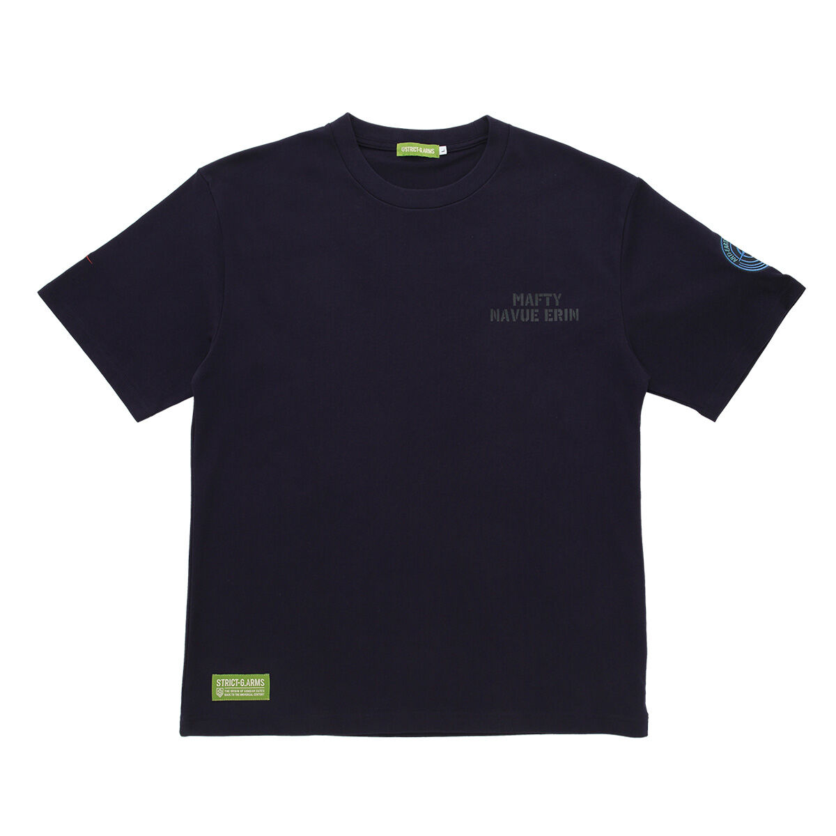 STRICT-G 閃光のハサウェイ マフティーメンバー Tシャツ ネイビー M STRICT-G.ARMS『機動戦士ガンダム 閃光のハサウェイ キルケーの魔女