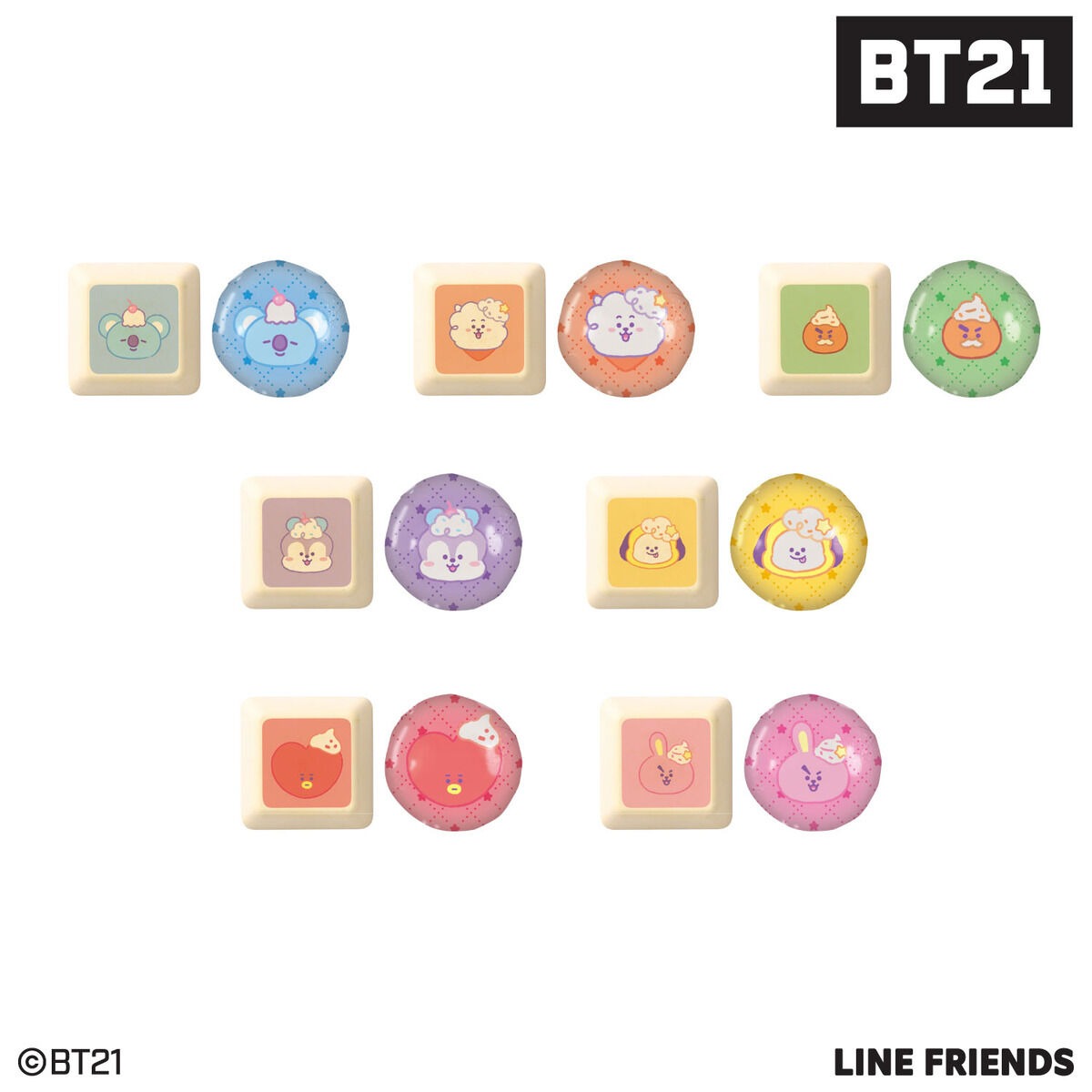 BT21 ツインギフト（7種セット） | アニメグッズ ・おもちゃなら