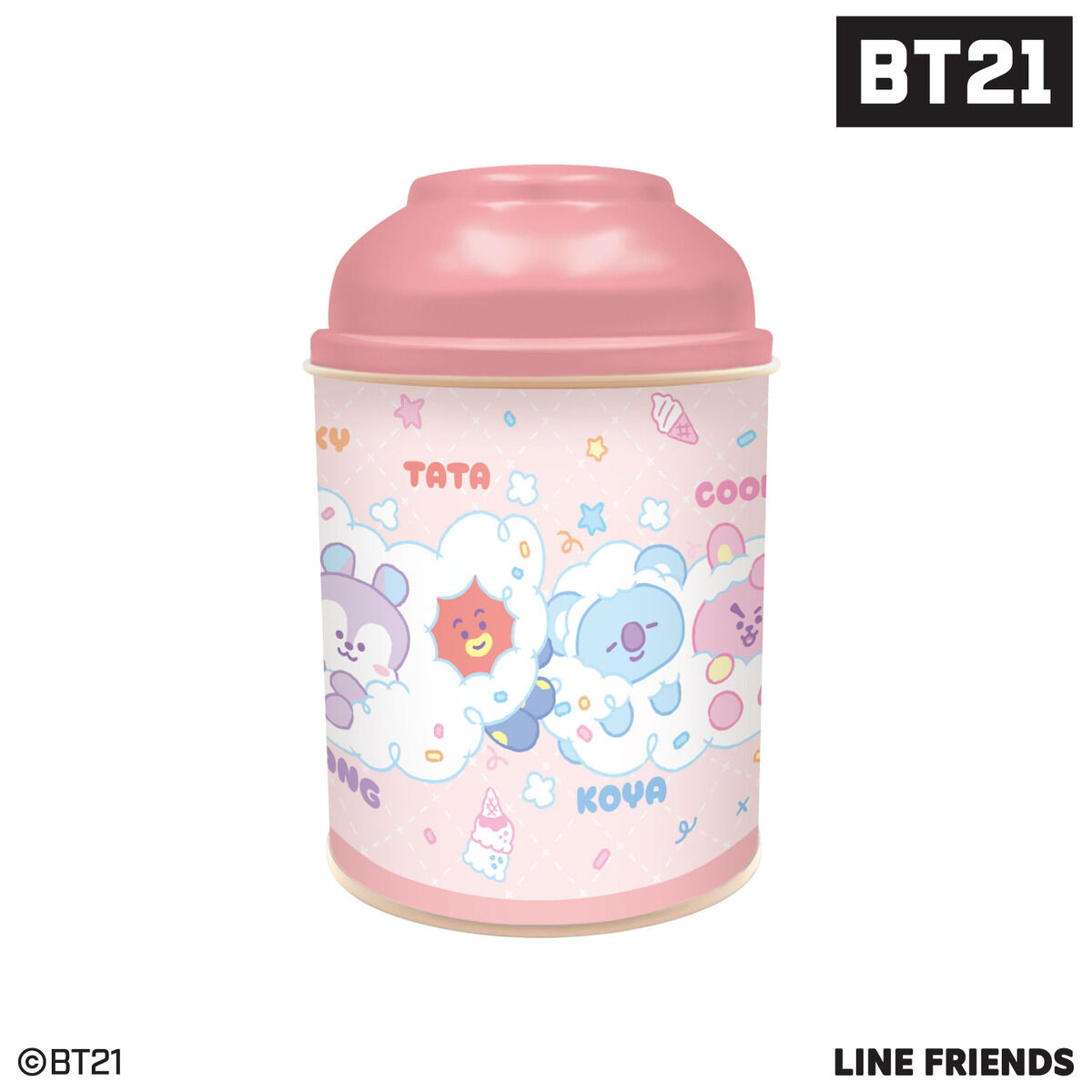BT21 スイートクランチ缶（2種セット） | アニメグッズ ・おもちゃなら