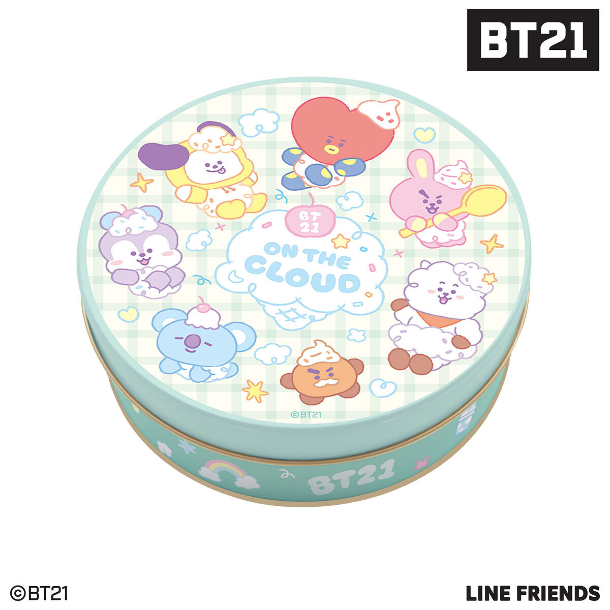 BT21 サークルチョコ缶 | アニメグッズ ・おもちゃならプレミアム