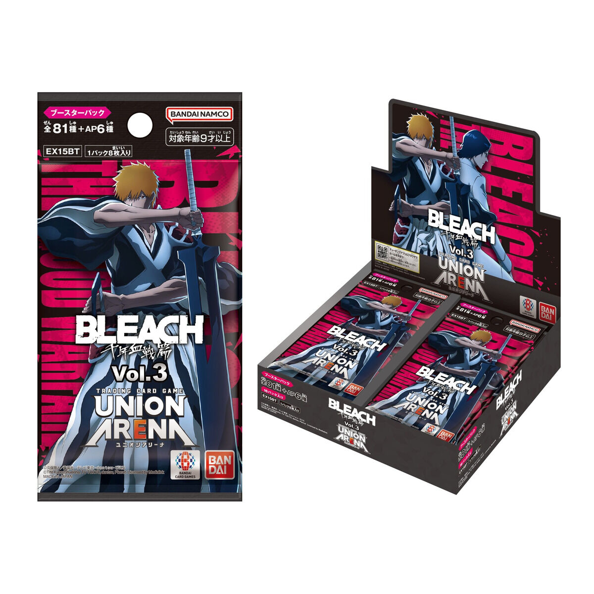 抽選販売】UNION ARENA ブースターパック BLEACH 千年血戦篇 Vol.3