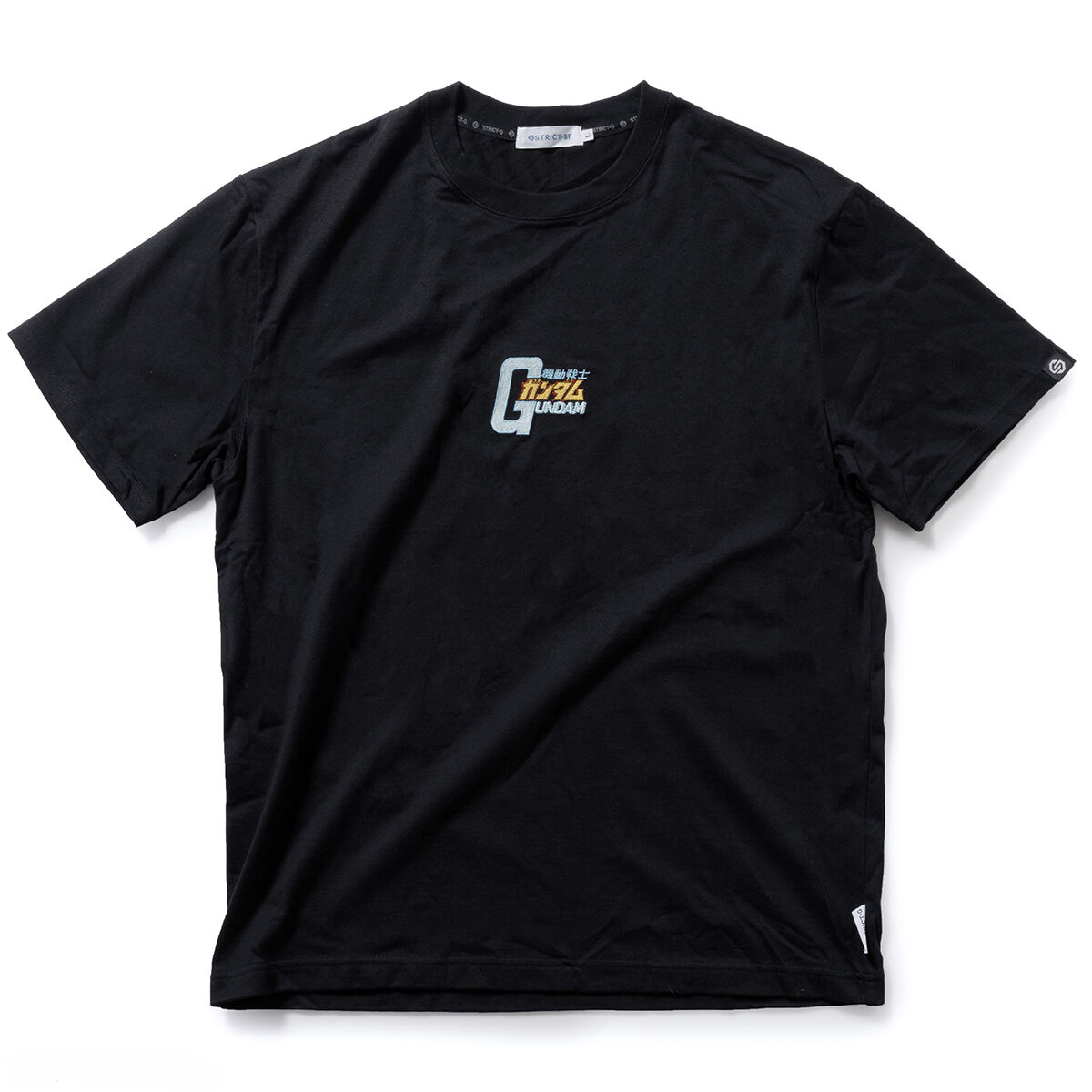 STRICT-G BASIC『機動戦士ガンダム』タイトルロゴ刺繍Tシャツ ブラック