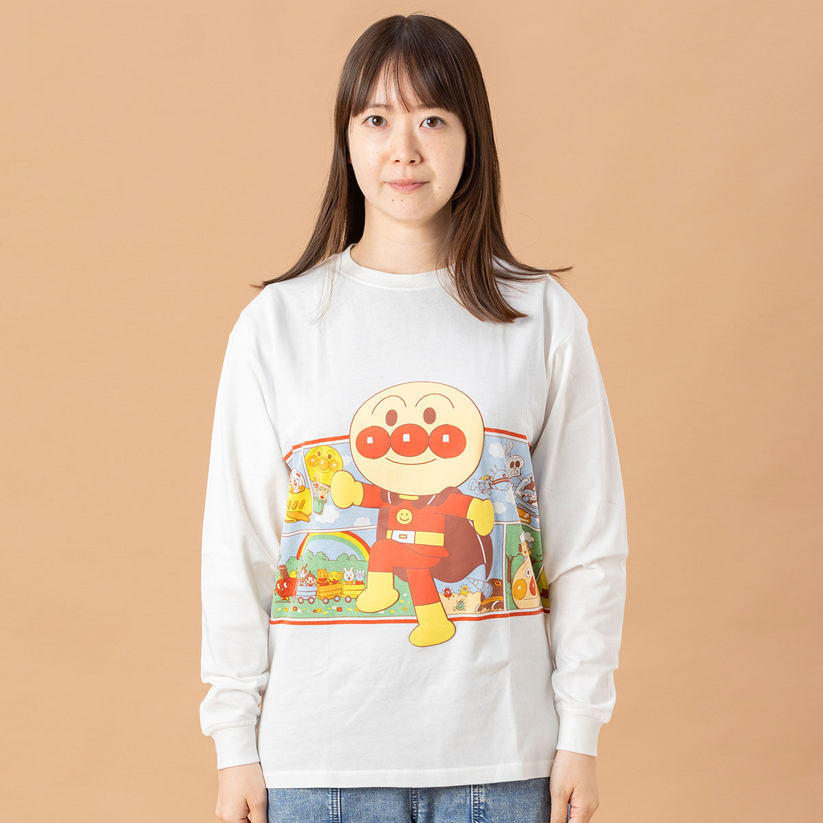 アンパンマンとなかまたち長袖Tシャツ 大人 | それいけ！アンパンマン