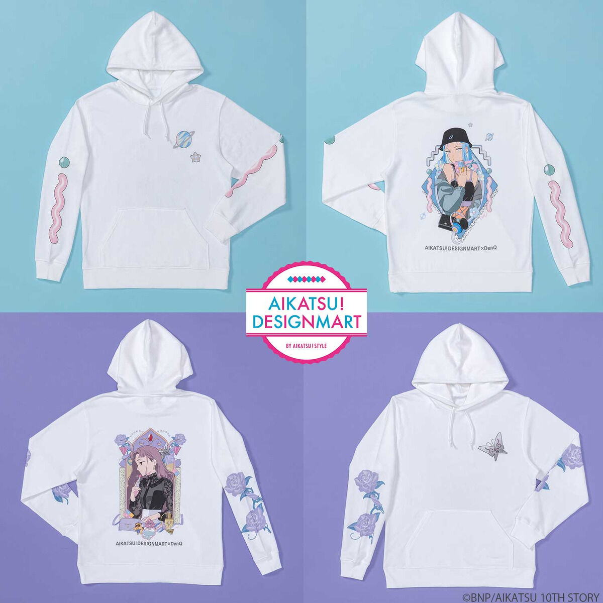 予約販売】AIKATSU！DESIGNMART×電Q フーディー | アイカツ！シリーズ