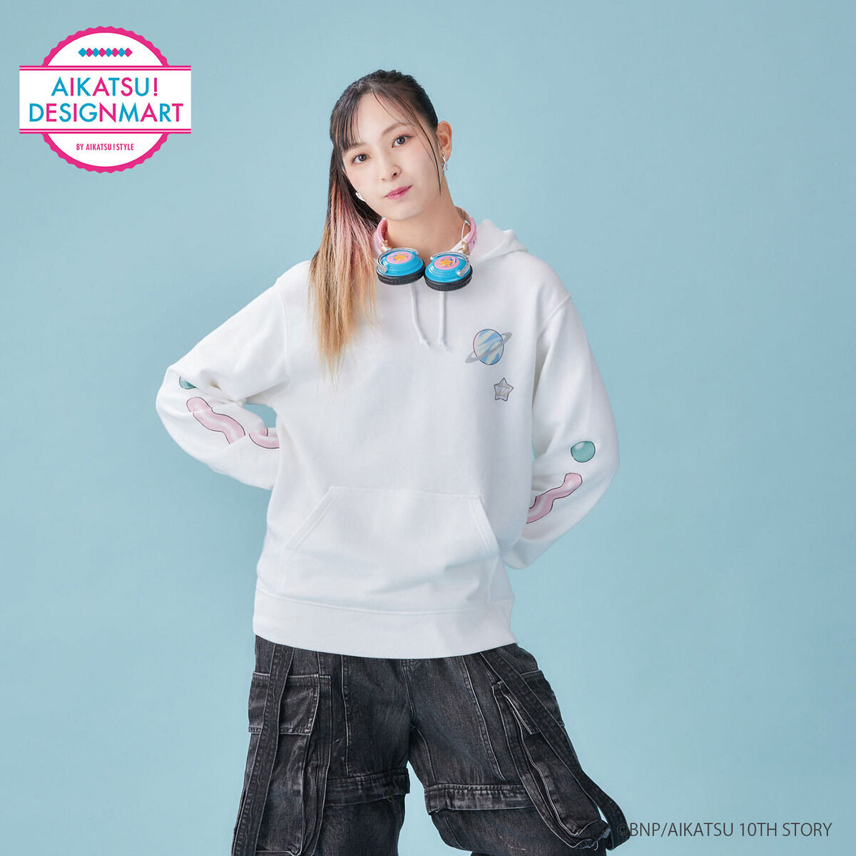 予約販売】AIKATSU！DESIGNMART×電Q フーディー | アイカツ！シリーズ