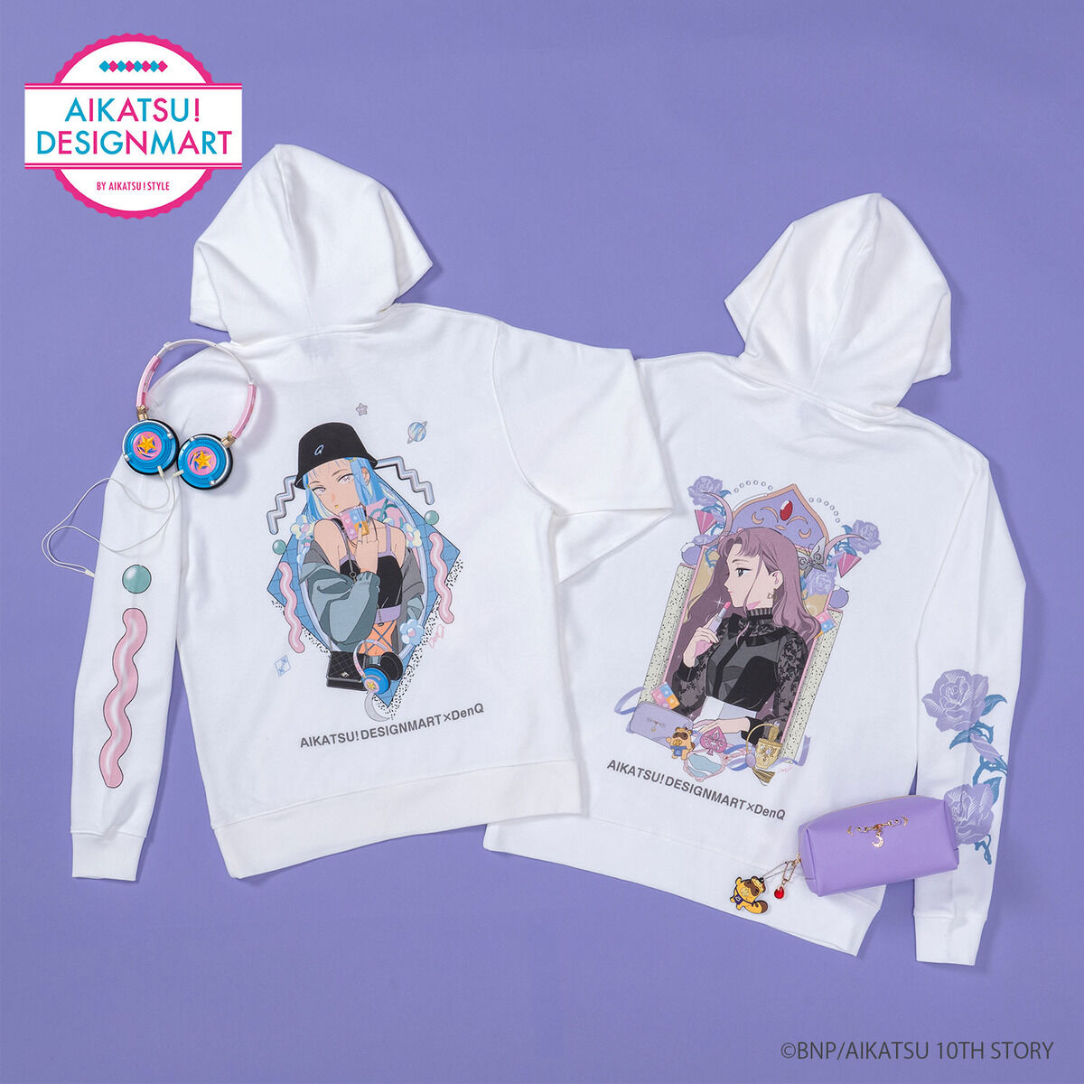 予約販売】AIKATSU！DESIGNMART×電Q フーディー | アイカツ！シリーズ