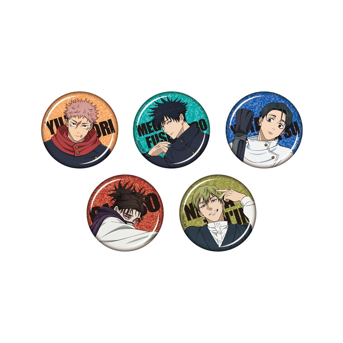数量限定】JUJUTSU KAISEN WORLD ホログラム缶バッジコレクション