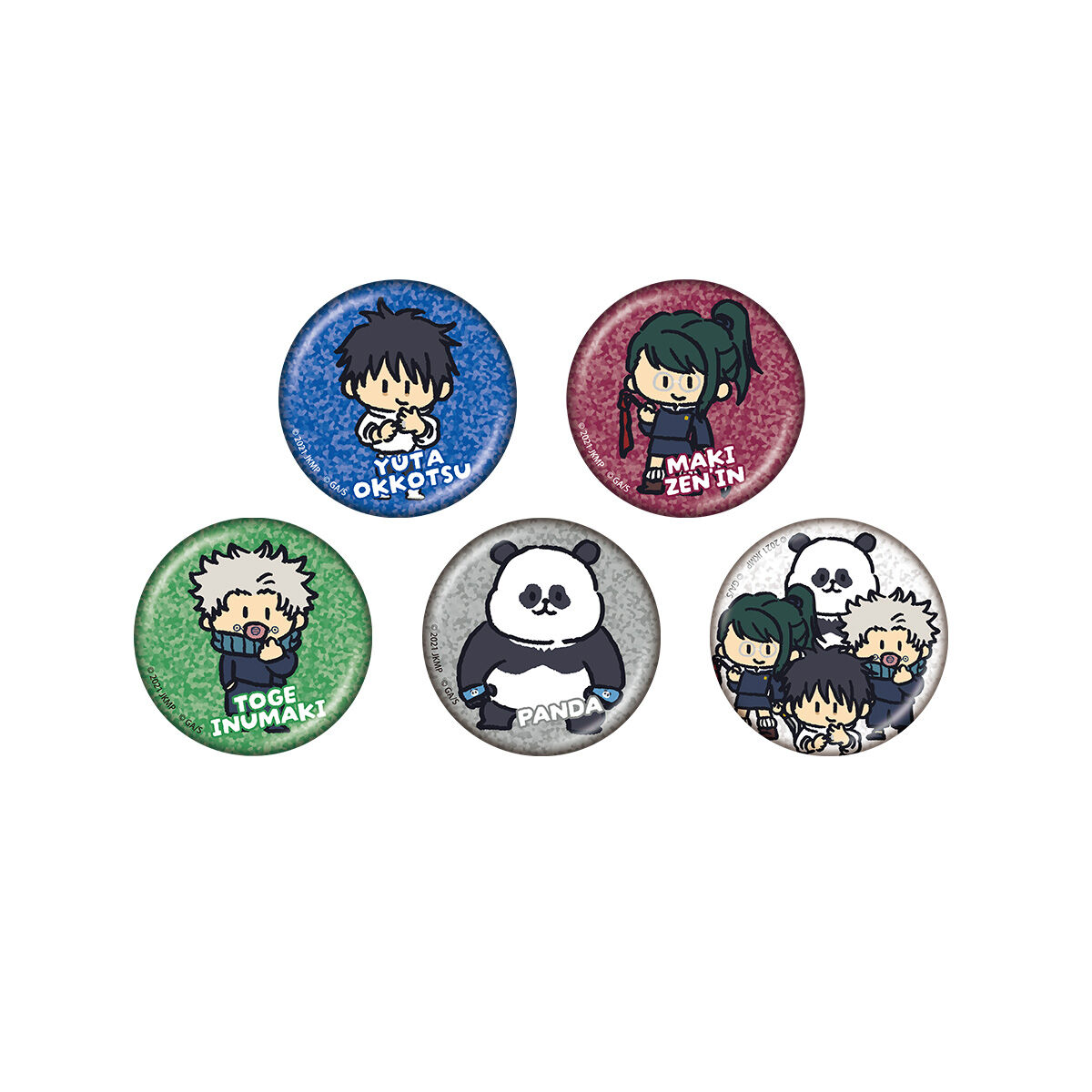 数量限定】JUJUTSU KAISEN WORLD ホログラム缶バッジコレクション
