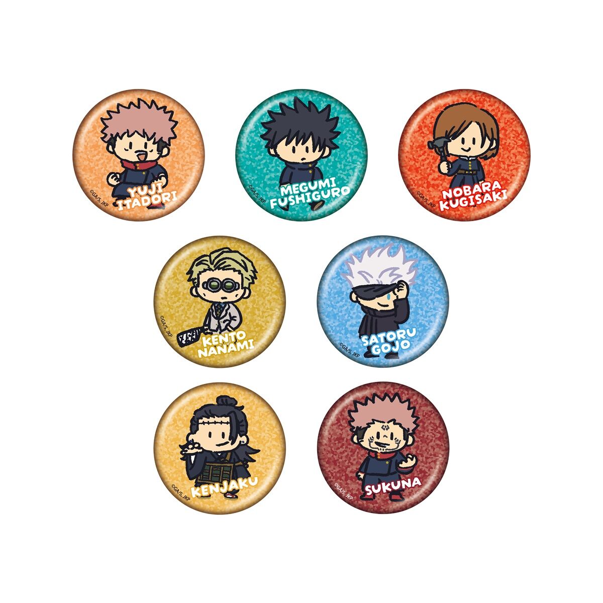 数量限定】JUJUTSU KAISEN WORLD ホログラム缶バッジコレクション