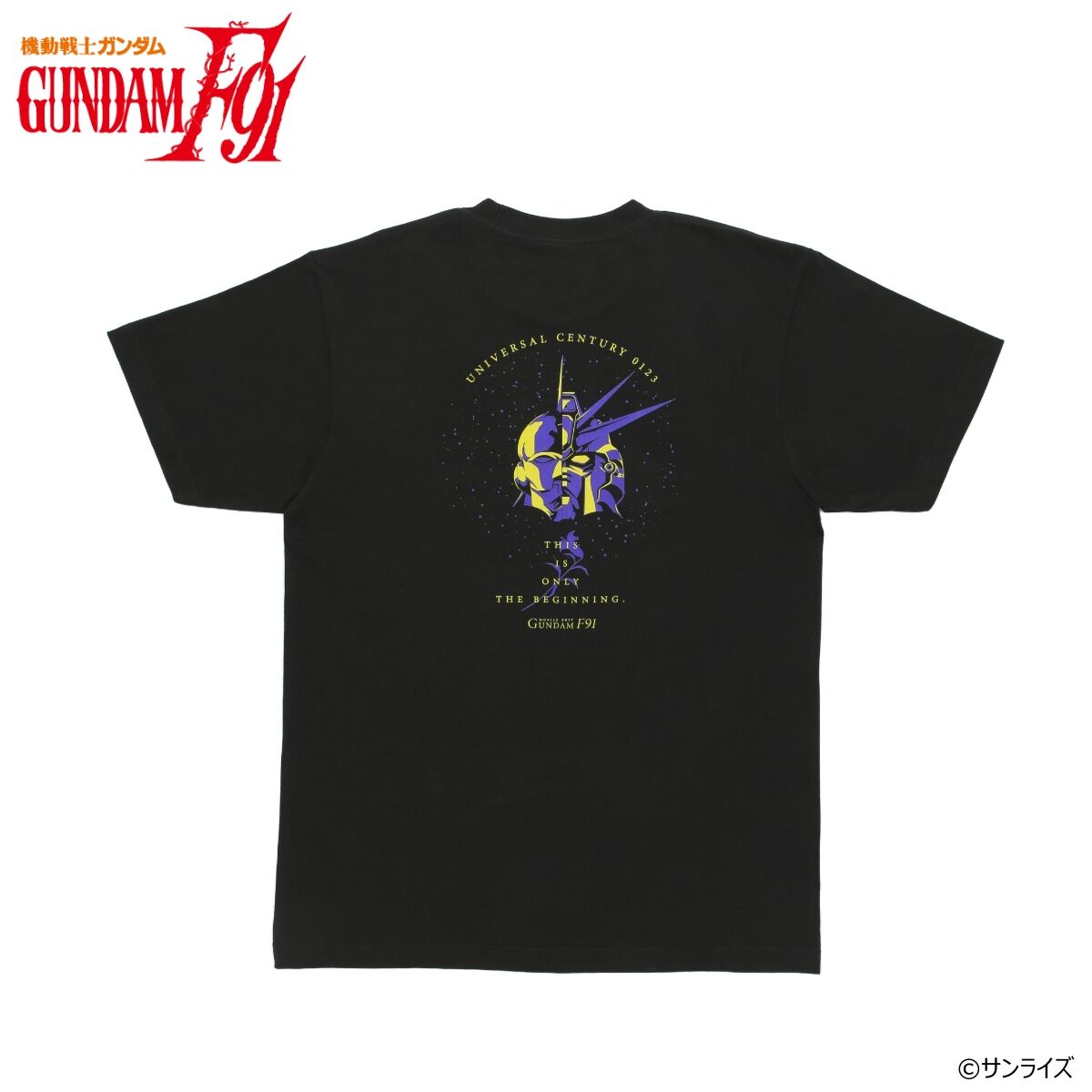 機動戦士ガンダムF91 F91/鉄仮面フェイス柄 Tシャツ | 機動戦士