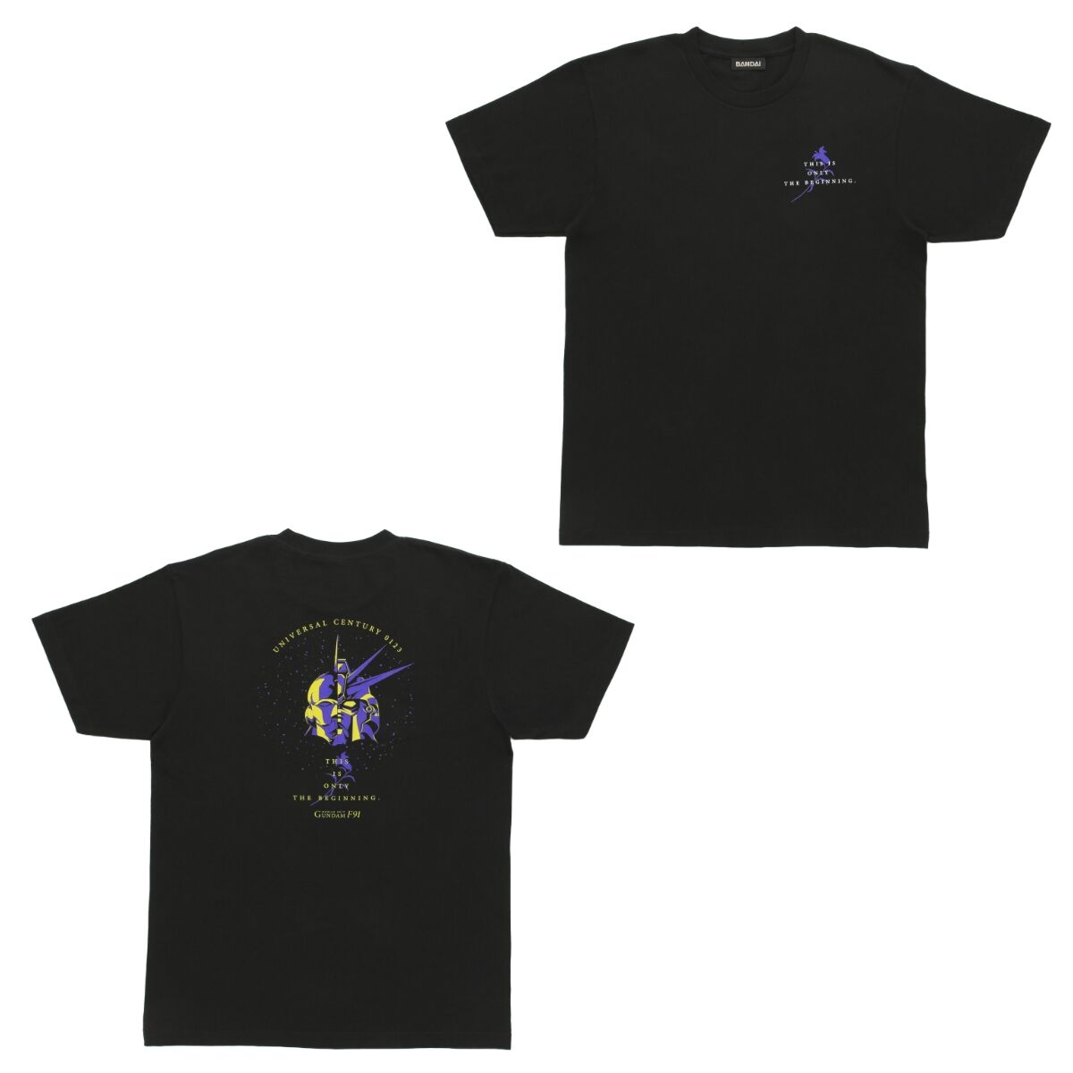 機動戦士ガンダムF91 F91/鉄仮面フェイス柄 Tシャツ | 機動戦士
