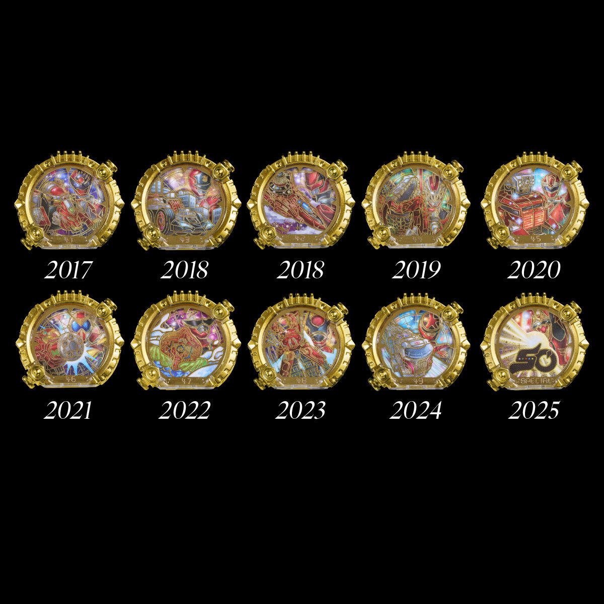 抽選販売】DXセンタイリング GOLDENEDITION 50戦隊コンプリートver