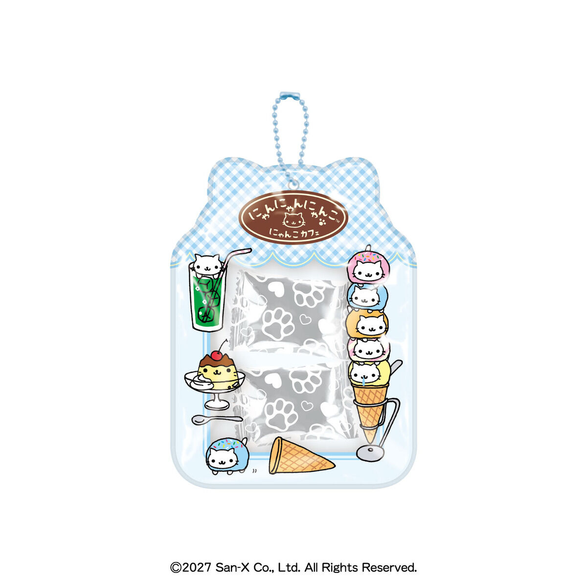 にゃんにゃんにゃんこクリアポーチ（2種セット） | 食品・飲料