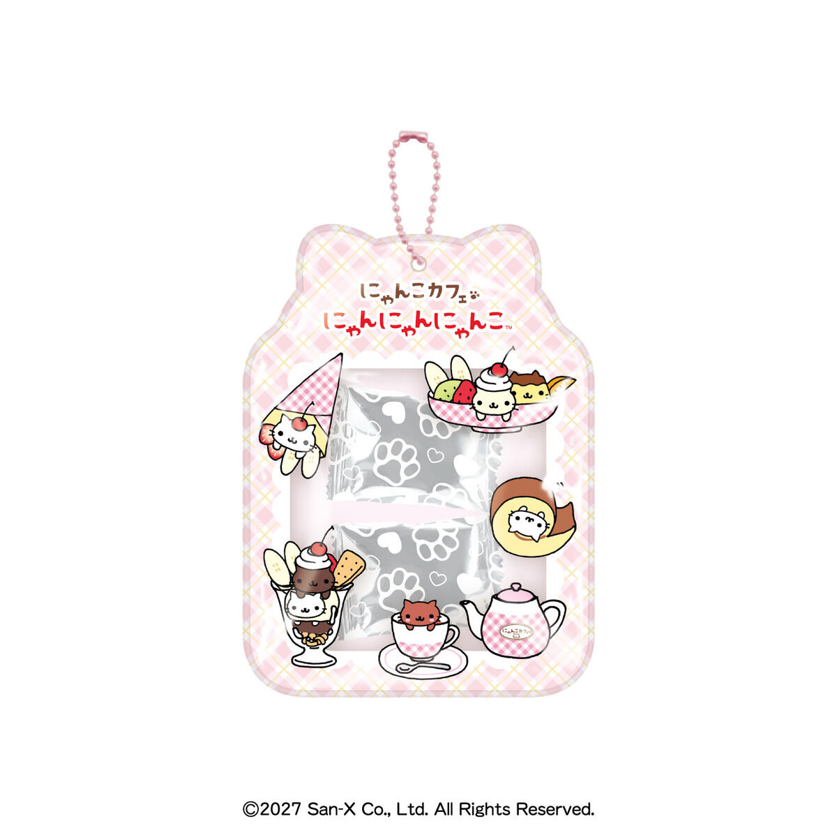 にゃんにゃんにゃんこクリアポーチ（2種セット） | 食品・飲料