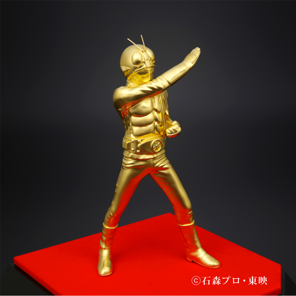 仮面ライダー 50周年 純金置物 仮面ライダー 50周年 純金置物