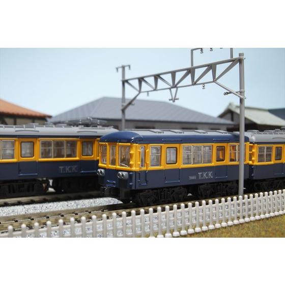 昭和の銘車『東急電鉄デハ3450形』復刻塗装版の、3種の編成を再現可能 